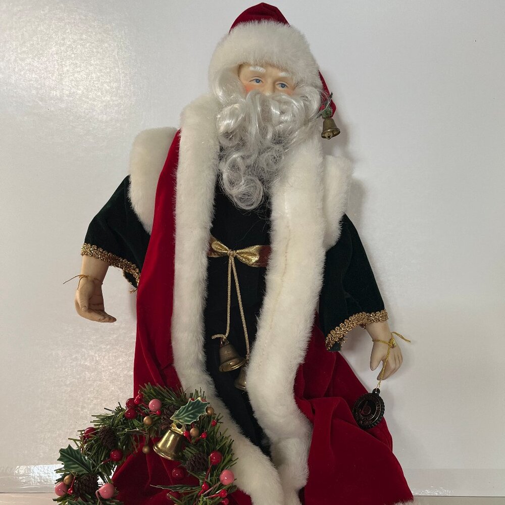 Brinn's 1994 Collectible Porcelain Santa 16"